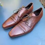 Van Lier leren veterschoenen – Cognac – EU44,5 – Nette staat, Bruin, Van Lier, Ophalen of Verzenden, Zo goed als nieuw