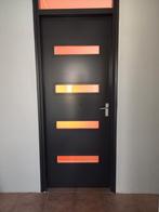 Opdekdeur 211,5 x 83 cm rechtsdraaiend, Gebruikt, 80 tot 100 cm, Binnendeur, Ophalen of Verzenden