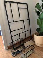 Zgan zwart wandrek + accessoires Xenos 90 x 55, Ophalen, Zo goed als nieuw