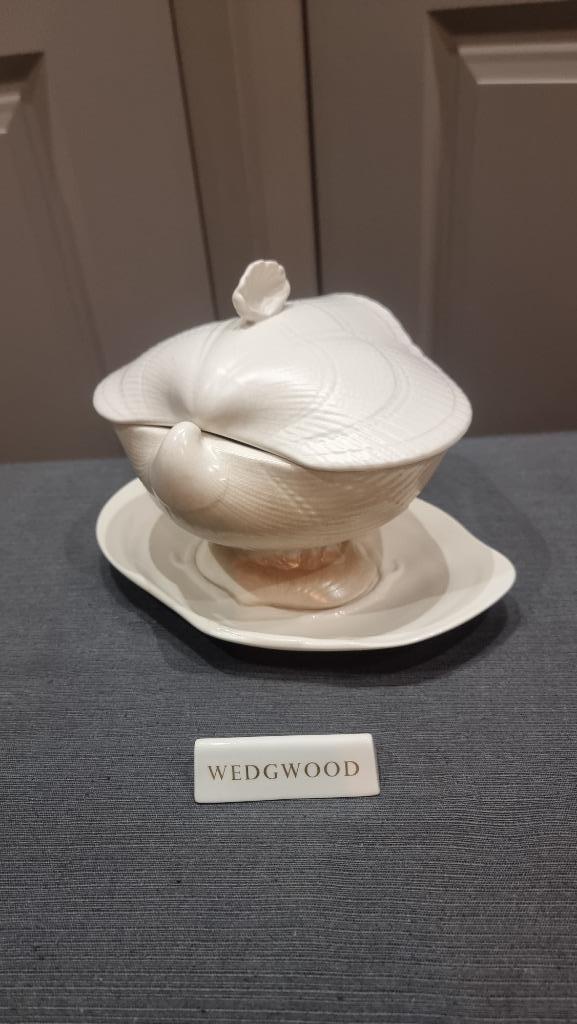 Wedgwood presenteerschaal schelp moonstone nautilus uniek, Antiek en Kunst, Antiek | Schalen, Ophalen of Verzenden