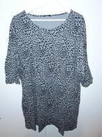 MS Mode Grijs Lang Shirt Met Driekwart Mouwen Panterprint XL, Maat 46/48 (XL) of groter, Ophalen of Verzenden, Zo goed als nieuw