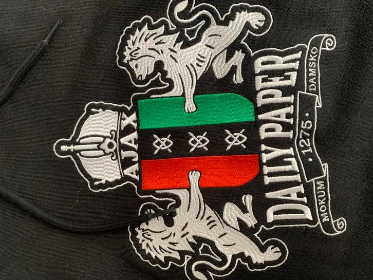 Ajax x Daily Paper Sweater, Kleding | Heren, Truien en Vesten, Nieuw, Maat 48/50 (M), Zwart, Ophalen of Verzenden