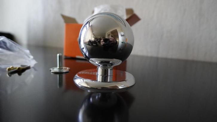 prachtige chroom voordeurknop, Doe-het-zelf en Verbouw, Hang- en Sluitwerk, Nieuw, Klink of Kruk, Chroom, Ophalen