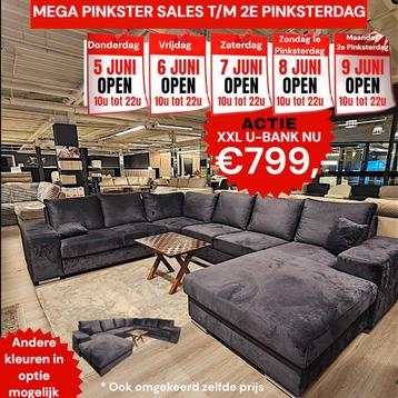 5 DAGEN SUPER PINKSTER ACTIES HOEKBANKEN SPOT GOEDKOOP SALE  beschikbaar voor biedingen