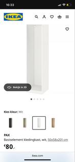 Ikea Pax Kast Basiselement Wit 50x58x201 cm, Ophalen, 200 cm of meer, Nieuw, 50 tot 100 cm