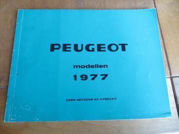 Peugeot modellen-jaarboek 1977 Peugeot 104 304 504 604 J7  beschikbaar voor biedingen