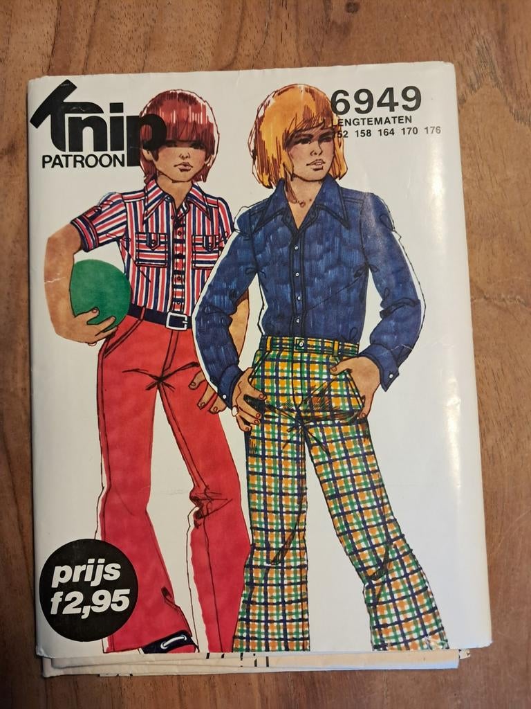 Vintage Knip 6949 naaipatroon voor kinderblouse en broek, Hobby en Vrije tijd, Kledingpatronen, Ophalen of Verzenden, Vrouw, Knipmode