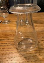 Handmade Vaasje met omgeslagen rand , h.15 cm. Vintage, Ophalen of Verzenden