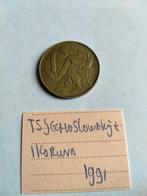 Tsjechoslowakije 1 Koruna 1991, Postzegels en Munten, Munten | Europa | Niet-Euromunten, Verzenden, Overige landen, Losse munt