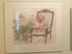 Kinderkamer aquarel in lijst, Kinderen en Baby's, Ophalen, Zo goed als nieuw, Wanddecoratie