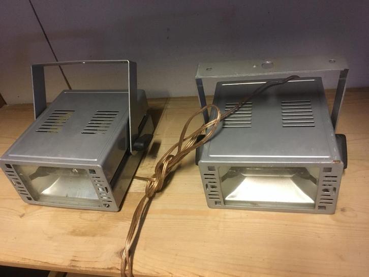 DELTA etalagespot voor HQT gloeilamp 2 stuks samen, Huis en Inrichting, Lampen | Spots, Gebruikt, Plafondspot of Wandspot, Metaal of Aluminium