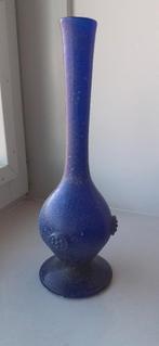 Glazen blauwe fles Gekocht galerie Spanje Altea, Ophalen of Verzenden