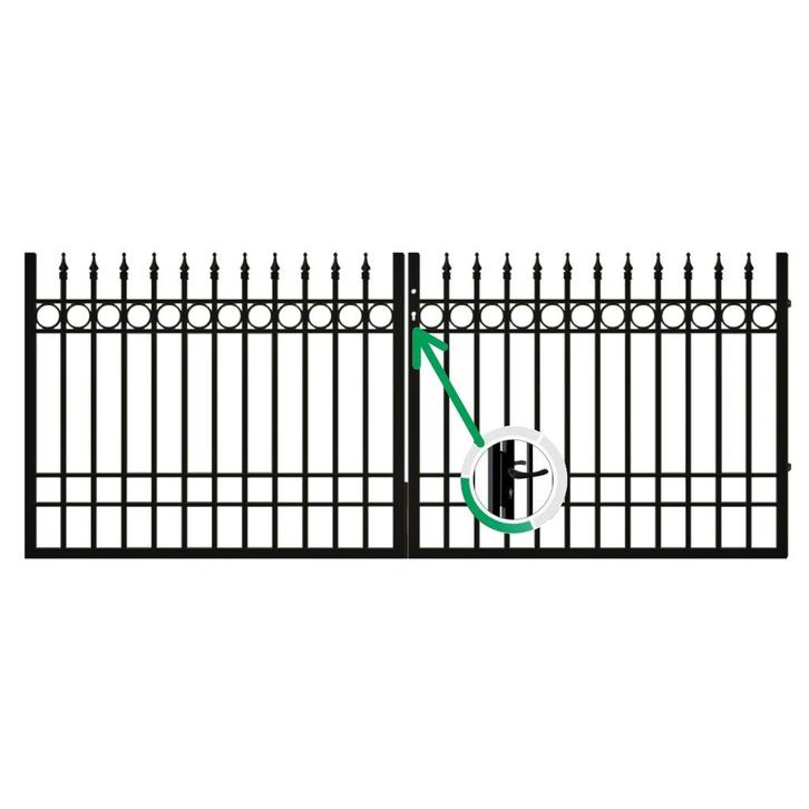 Rechte sierpoort in 2 hoogtes: 100 & 120cm compleet, Tuin en Terras, Tuinhekken en Hekwerk, Nieuw, Spijlenhekwerk, IJzer, Met poort