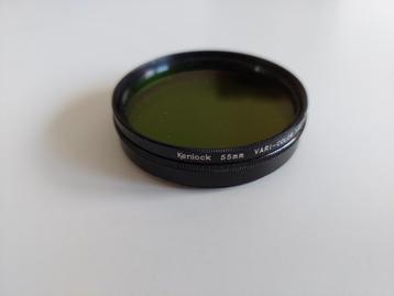 424 - Kenlock Vari-Color Y/G Filter in etui - 55 mm. beschikbaar voor biedingen