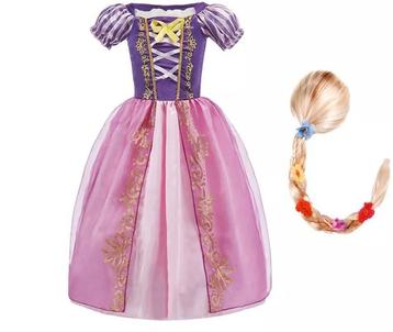 Rapunzel jurk + Rapunzel pruik *maat 86 tm 128*