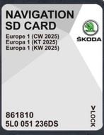 SKODA NAVIGATION SD CARD 2025, Update, Heel Europa, Ophalen of Verzenden, Zo goed als nieuw