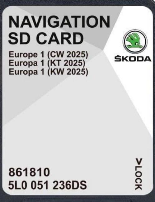 SKODA NAVIGATION SD CARD 2025, Computers en Software, Navigatiesoftware, Zo goed als nieuw, Update, Heel Europa, Ophalen of Verzenden
