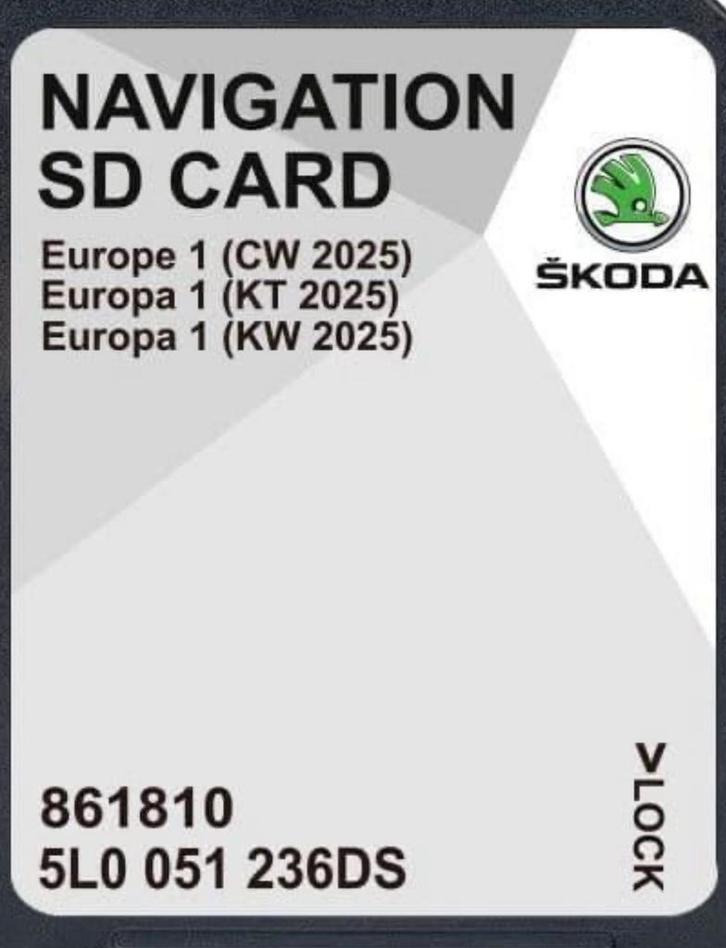 SKODA NAVIGATION SD CARD 2025, Computers en Software, Navigatiesoftware, Zo goed als nieuw, Update, Heel Europa, Ophalen of Verzenden