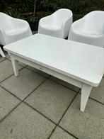 Grenen, witte salontafel., Huis en Inrichting, Tafels | Salontafels, Ophalen, Gebruikt, 100 tot 150 cm, 50 tot 100 cm