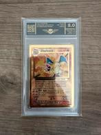 Charizard #4/102 gold metal pokemon kaart Celebrations ultra, Ophalen of Verzenden, Zo goed als nieuw, Losse kaart