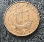 Half penny 1944 georgivs groot-brittannië mooie munt 1944, Ophalen of Verzenden, Overige landen