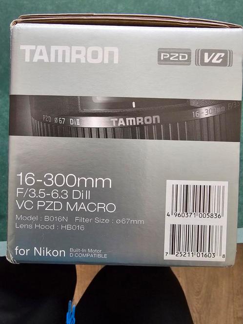 Tamron 16-300mm objectief met Nikon vatting, Audio, Tv en Foto, Fotografie | Lenzen en Objectieven, Zo goed als nieuw, Ophalen of Verzenden
