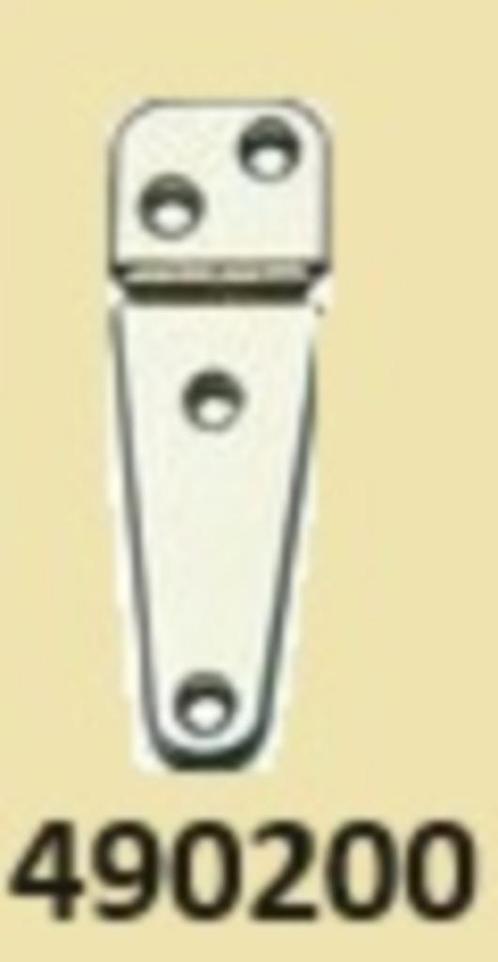 490200 (B) Scharnier RVS - lang 103 mm - breed 32 mm. € 3,95, Watersport en Boten, Accessoires en Onderhoud, Nieuw, Overige typen