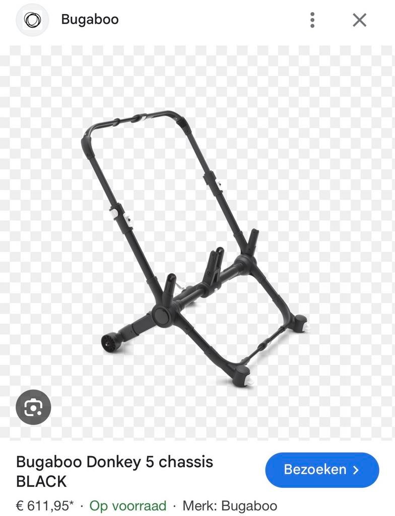 Bugaboo donkey 5 onderstel, Ophalen, Gebruikt, Combiwagen, Duowagen