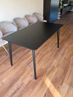 IKEA Lisabo Eettafel Zwart 140x78, 100 tot 150 cm, Zo goed als nieuw, Rechthoekig, Overige houtsoorten
