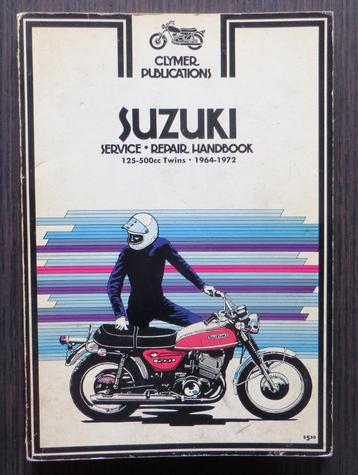 Suzuki 125-500 cc Twins 1964-1972 Repair Handbook (Clymer) beschikbaar voor biedingen