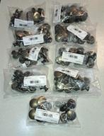 Diverse zakjes met NIEUWE bronzen knoppen 30 mm, Nieuw, Overige typen, Ophalen of Verzenden