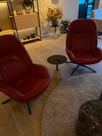 Twee Rode Montel Relaxstoelen, Ophalen, Gebruikt, Twee, Leer