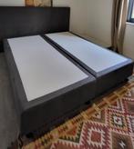 Boxspring - Tweepersoons - Grijs, Ophalen, Gebruikt, Tweepersoons, 180 cm