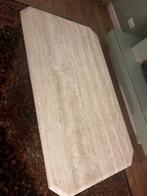 Travertine salontafel, Ophalen, Overige materialen, 100 tot 150 cm, 50 tot 100 cm