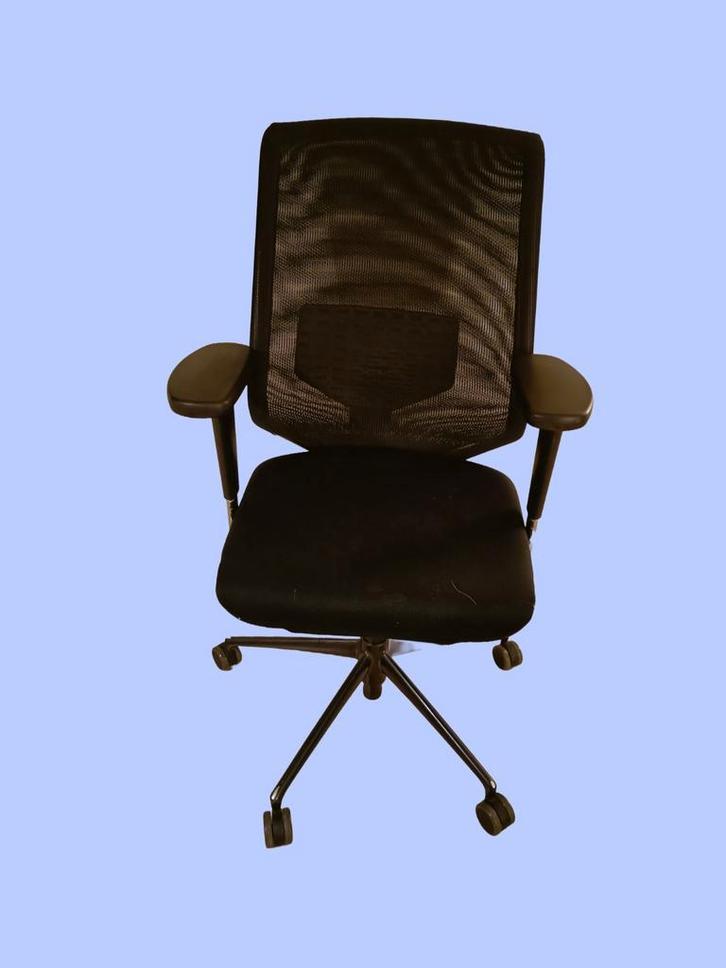 ergonomische bureaustoel, Huis en Inrichting, Bureaustoelen, Gebruikt, Zwart, Ophalen