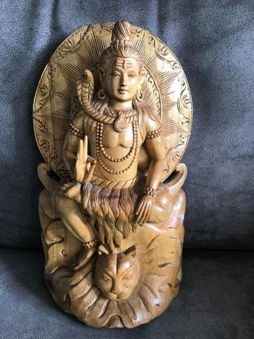 Houten Handgesneden Shiva Indonesie ( Azie). beschikbaar voor biedingen