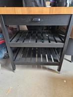 IKEA Keukentrolley VADHOLMA, Huis en Inrichting, Ophalen, Gebruikt, Zwart, 50 tot 100 cm