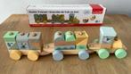 Complete Houten treinset. Playing kids, Ophalen of Verzenden, Zo goed als nieuw, Duw- of Trekspeelgoed