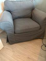 Ikea Ektorp Fauteuil - Hakebo Grijs - Nette Staat, Huis en Inrichting, Fauteuils, Ophalen, Gebruikt, Stof, 75 tot 100 cm