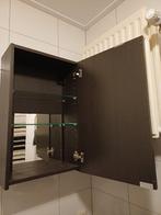 IKEA Badkamerkastje - Donkerbruin met Spiegel, Ophalen, Minder dan 50 cm, Minder dan 25 cm, Minder dan 100 cm