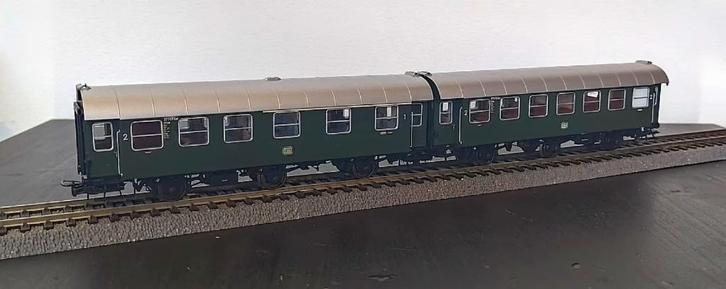 Piko 58240 - DB umbauwagens met binnenverlichting, Hobby en Vrije tijd, Modeltreinen | H0, Zo goed als nieuw, Wagon, Gelijkstroom