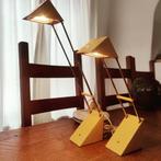 Vintage 80s Yellow E-Lite T1502 Triangle Desk Lamp –, Overige materialen, Gebruikt, Vintage, Ophalen of Verzenden