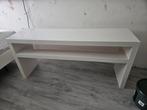 Malm Wit Hoogglans Sidetable, Huis en Inrichting, Gebruikt, Ophalen of Verzenden, 75 cm of meer, Modern
