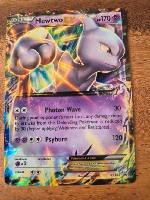 Mewtwo EX Promo (XY183) Pokémonkaart, Hobby en Vrije tijd, Verzamelkaartspellen | Pokémon, Zo goed als nieuw, Losse kaart, Ophalen of Verzenden