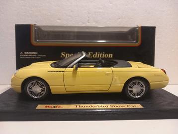 Ford Thunderbird Convertible yellow Maisto metal 1:18 KRD beschikbaar voor biedingen