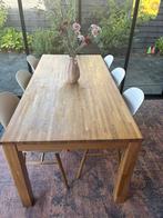 Eettafel 180x90 inclusief stoelen, Ophalen, Gebruikt, 50 tot 100 cm, Vijf personen of meer