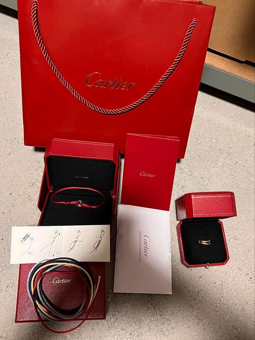 Set van Cartier Trinity armband en ring, Sieraden, Tassen en Uiterlijk, Armbanden, Zo goed als nieuw, Goud, Ophalen