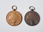 2x EHBO penning medaille Rode Kruis 40mm onderscheiding, Verzamelen, Militaria | Algemeen, Ophalen of Verzenden