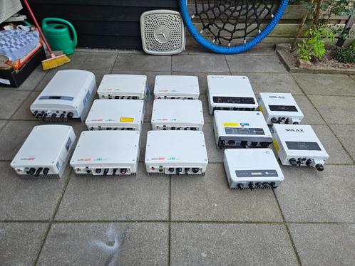 PARTIJ Zonnepanelen Omvormers - SolarEdge, SolaX, GoodWe, Doe-het-zelf en Verbouw, Elektra en Kabels, Gebruikt, Overige typen