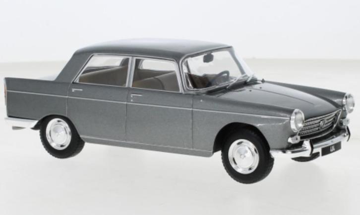 Peugeot 404 1960 Grijs Metallic - Whitebox 1:24, Hobby en Vrije tijd, Modelauto's | 1:24, Nieuw, Auto, Overige merken, Ophalen of Verzenden
